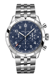 Buy Shop Breitling Super Avi B04 Chronograph GMT 46 Tribute to Vought F4U Corsair Blue Dial Silver Steel Strap Watch for Men - AB04451A1C1A1 USA Online