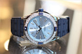 Buy Shop Breitling Super Chronomat Automatic 38 Diamonds Blue Dial Blue Rubber Strap Watch for Women - A17356531C1S1 USA Online
