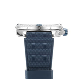 Buy Shop Breitling Super Chronomat Automatic 38 Diamonds Blue Dial Blue Rubber Strap Watch for Women - A17356531C1S1 USA Online