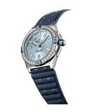 Buy Shop Breitling Super Chronomat Automatic 38 Diamonds Blue Dial Blue Rubber Strap Watch for Women - A17356531C1S1 USA Online