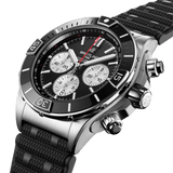 Buy Shop Breitling Super Chronomat B01 44 Black Dial Black Rubber Strap Watch for Men - AB0136251B1S1 USA Online