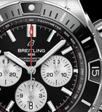 Buy Shop Breitling Super Chronomat B01 44 Black Dial Black Rubber Strap Watch for Men - AB0136251B1S1 USA Online