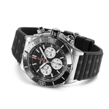 Buy Shop Breitling Super Chronomat B01 44 Black Dial Black Rubber Strap Watch for Men - AB0136251B1S1 USA Online