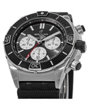 Buy Shop Breitling Super Chronomat B01 44 Black Dial Black Rubber Strap Watch for Men - AB0136251B1S1 USA Online