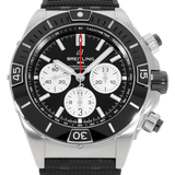 Buy Shop Breitling Super Chronomat B01 44 Black Dial Black Rubber Strap Watch for Men - AB0136251B1S1 USA Online