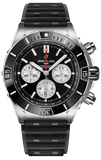 Buy Shop Breitling Super Chronomat B01 44 Black Dial Black Rubber Strap Watch for Men - AB0136251B1S1 USA Online