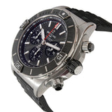 Buy Shop Breitling Super Chronomat B01 44 Black Dial Black Rubber Strap Watch for Men - AB0136251B2S1 USA Online
