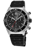Buy Shop Breitling Super Chronomat B01 44 Black Dial Black Rubber Strap Watch for Men - AB0136251B2S1 USA Online