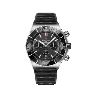 Buy Shop Breitling Super Chronomat B01 44 Black Dial Black Rubber Strap Watch for Men - AB0136251B2S1 USA Online