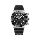 Buy Shop Breitling Super Chronomat B01 44 Black Dial Black Rubber Strap Watch for Men - AB0136251B2S1 USA Online