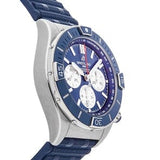 Buy Shop Breitling Super Chronomat B01 44 Blue Dial Blue Rubber Strap Watch for Men - AB0136161C1S1 USA Online
