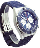 Buy Shop Breitling Super Chronomat B01 44 Blue Dial Blue Rubber Strap Watch for Men - AB0136161C1S1 USA Online