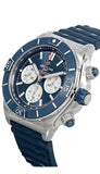 Buy Shop Breitling Super Chronomat B01 44 Blue Dial Blue Rubber Strap Watch for Men - AB0136161C1S1 USA Online