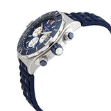 Buy Shop Breitling Super Chronomat B01 44 Blue Dial Blue Rubber Strap Watch for Men - AB0136161C1S1 USA Online