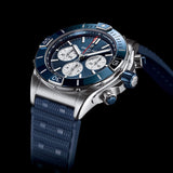 Buy Shop Breitling Super Chronomat B01 44 Blue Dial Blue Rubber Strap Watch for Men - AB0136161C1S1 USA Online