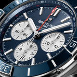 Buy Shop Breitling Super Chronomat B01 44 Blue Dial Blue Rubber Strap Watch for Men - AB0136161C1S1 USA Online