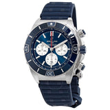 Buy Shop Breitling Super Chronomat B01 44 Blue Dial Blue Rubber Strap Watch for Men - AB0136161C1S1 USA Online