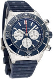 Buy Shop Breitling Super Chronomat B01 44 Blue Dial Blue Rubber Strap Watch for Men - AB0136161C1S1 USA Online