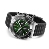 Buy Shop Breitling Super Chronomat B01 44 Green Dial Black Rubber Strap Watch for Men - AB0136251L1S1 USA Online