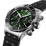 Buy Shop Breitling Super Chronomat B01 44 Green Dial Black Rubber Strap Watch for Men - AB0136251L1S1 USA Online