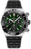 Buy Shop Breitling Super Chronomat B01 44 Green Dial Black Rubber Strap Watch for Men - AB0136251L1S1 USA Online