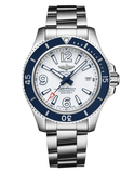 Buy Shop Breitling Superocean 42mm White Dial Silver Steel Strap Watch for Men - A17366D81A1A1 USA Online