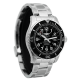Buy Shop Breitling Superocean II 44mm Black Dial Black Steel Strap Watch for Men - A17392D71B1A1 USA Online