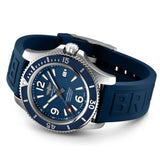 Buy Shop Breitling Superocean 44mm Automatic Blue Dial Blue Rubber Strap Watch for Men - A17367D81C1S2 USA Online