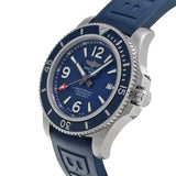 Buy Shop Breitling Superocean 44mm Automatic Blue Dial Blue Rubber Strap Watch for Men - A17367D81C1S2 USA Online