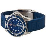 Buy Shop Breitling Superocean 44mm Automatic Blue Dial Blue Rubber Strap Watch for Men - A17367D81C1S2 USA Online