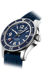 Buy Shop Breitling Superocean 44mm Automatic Blue Dial Blue Rubber Strap Watch for Men - A17367D81C1S2 USA Online