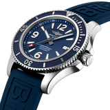 Buy Shop Breitling Superocean 44mm Automatic Blue Dial Blue Rubber Strap Watch for Men - A17367D81C1S2 USA Online