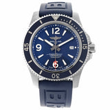 Buy Shop Breitling Superocean 44mm Automatic Blue Dial Blue Rubber Strap Watch for Men - A17367D81C1S2 USA Online