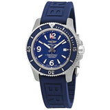 Buy Shop Breitling Superocean 44mm Automatic Blue Dial Blue Rubber Strap Watch for Men - A17367D81C1S2 USA Online