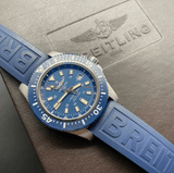 Buy Shop Breitling Superocean 44mm Diver Pro III Special Mariner Blue Dial Blue Rubber Strap Mens Watch - Y1739316/C959 USA Online