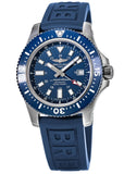 Buy Shop Breitling Superocean 44mm Diver Pro III Special Mariner Blue Dial Blue Rubber Strap Mens Watch - Y1739316/C959 USA Online