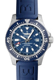 Buy Shop Breitling Superocean 44mm Diver Pro III Special Mariner Blue Dial Blue Rubber Strap Mens Watch - Y1739316/C959 USA Online
