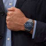 Buy Shop Breitling Superocean 44mm Special Blue Dial Silver Steel Strap Watch for Men - Y17393161C1A1 USA Online