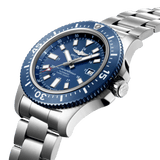 Buy Shop Breitling Superocean 44mm Special Blue Dial Silver Steel Strap Watch for Men - Y17393161C1A1 USA Online