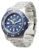 Buy Shop Breitling Superocean 44mm Special Blue Dial Silver Steel Strap Watch for Men - Y17393161C1A1 USA Online