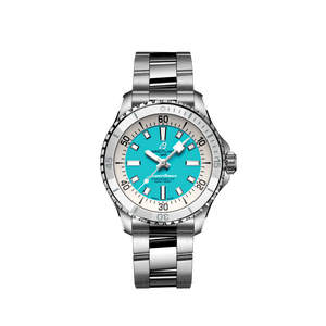 Buy Shop Breitling Superocean Automatic 36 Turquoise Dial Silver Steel Strap Watch for Men - A17377211C1A1 USA Online
