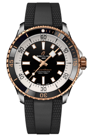 Buy Shop Breitling Superocean Automatic 42 Black Dial Black Rubber Strap Watch for Men - U17375211B1S1 USA Online