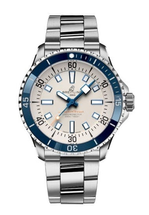 Buy Shop Breitling Superocean Automatic 42 White Dial Green Silver Steel Strap Watch for Men - A17375E71G1A1 USA Online