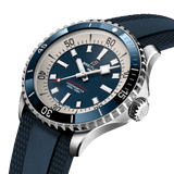 Buy Shop Breitling Superocean Automatic 42mm Blue Dial Blue Rubber Strap Watch for Men - A17375E71C1S1 USA Online