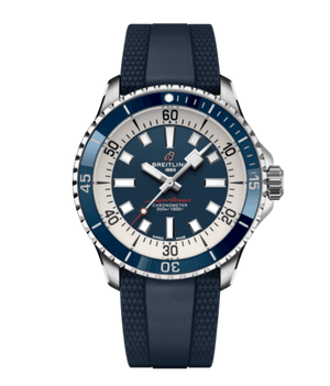 Buy Shop Breitling Superocean Automatic 42mm Blue Dial Blue Rubber Strap Watch for Men - A17375E71C1S1 USA Online