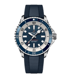 Buy Shop Breitling Superocean Automatic 42mm Blue Dial Blue Rubber Strap Watch for Men - A17375E71C1S1 USA Online
