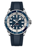 Buy Shop Breitling Superocean Automatic 42mm Blue Dial Blue Rubber Strap Watch for Men - A17375E71C1S1 USA Online