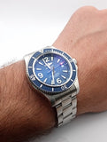 Buy Shop Breitling Superocean Automatic 42mm Blue Dial Silver Steel Strap Watch for Men - A17366D81C1A1 USA Online