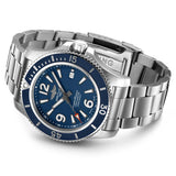 Buy Shop Breitling Superocean Automatic 42mm Blue Dial Silver Steel Strap Watch for Men - A17366D81C1A1 USA Online