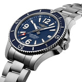 Buy Shop Breitling Superocean Automatic 42mm Blue Dial Silver Steel Strap Watch for Men - A17366D81C1A1 USA Online